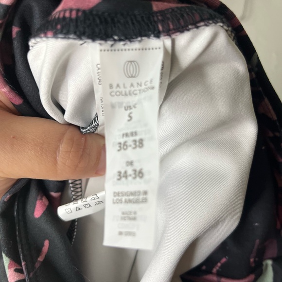 Balance Collection Black Pink Leggings Women’s Size Small - Picture 4 of 4